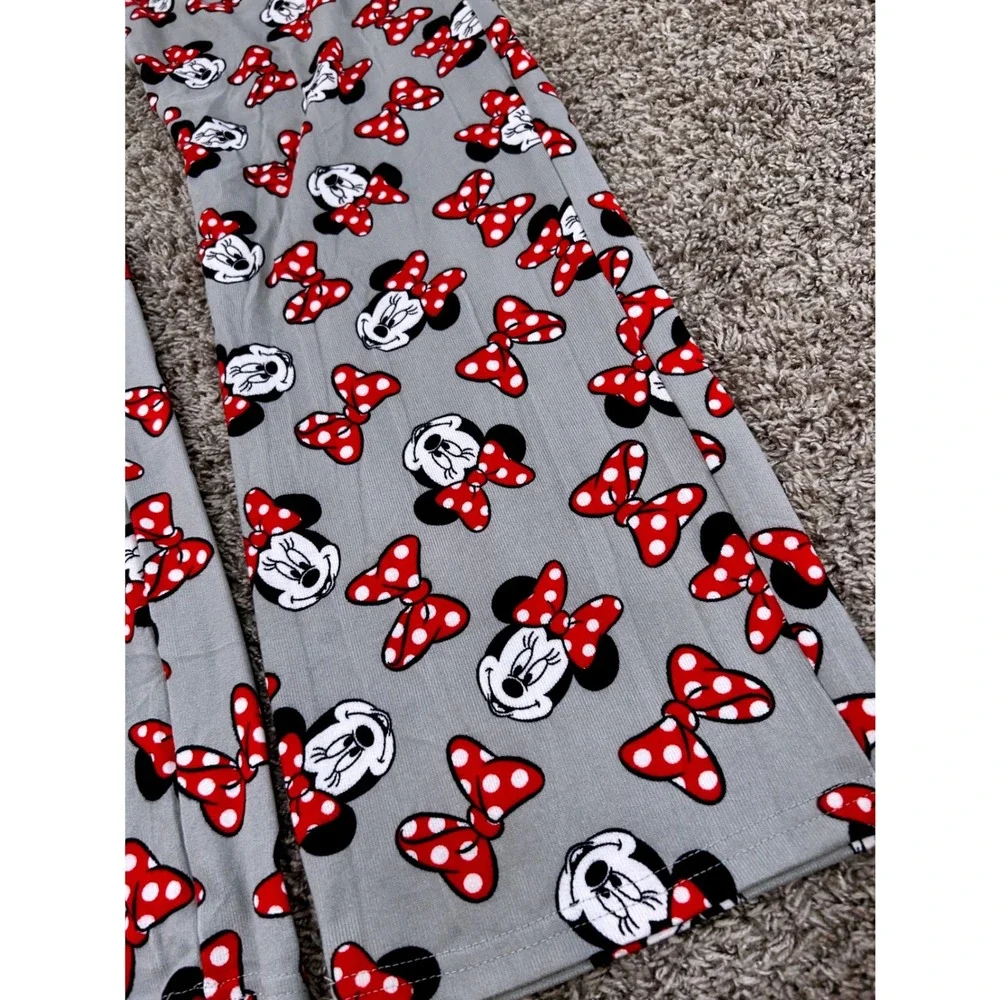 Soft Disney Minnie Mouse Pajama Pants Womens XL Gray Bow Sleepwear WS25PT305 NWT - Picture 6 of 8